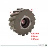 Rueda cadena de arrastre D62*d8*25mm Izq/ Rueda prensor