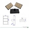 Taco / Zapata / Pastilla / 63*37*15mm Almohadilla de cadena transportadora