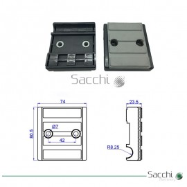 Taco cadena de arrastre 80*72mm