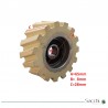 Rueda cadena de arrastre D65*d8*28mm / Rueda prensor