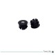 Tapón  bola flotante de aire negro 20x14 con muelle. 50 unidades.
