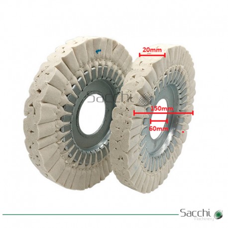 Kit Disco Trapo Pulidor para Canteadoras Sacchimachinery