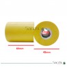 Rodillo / Rueda de arrastre de goma  Ø48xØ15x60mm.