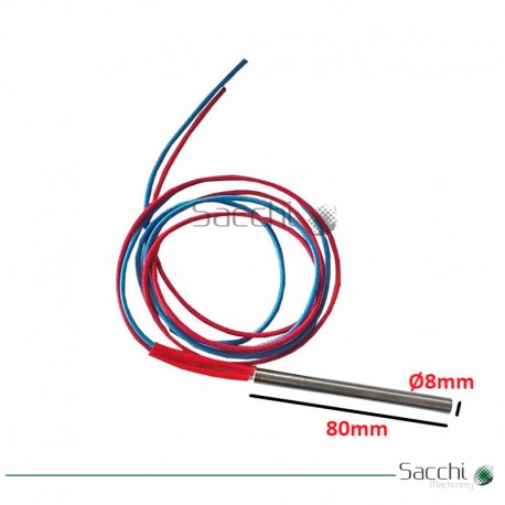 Resistencia de Cartucho Ø8x80mm 240V 200W.