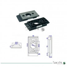 Taco / Zapata / Pastilla / 115*59*19mm Almohadilla de cadena transportadora