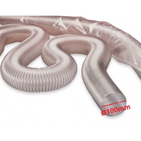 Tubo de Aspiración de PU de 100mm de diámetro.