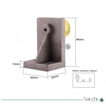 Tope de Eje / Bloque anticolisión para CNC 94x54x60