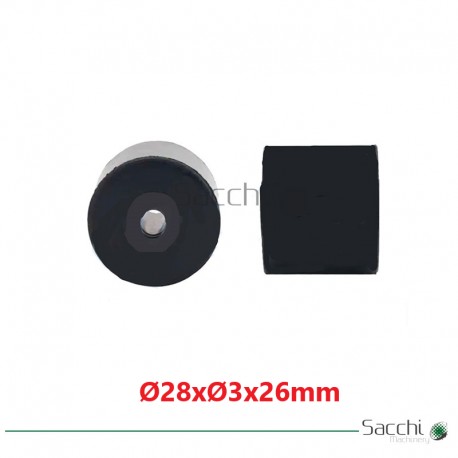 25 Uds de Rodillo de Arrastre para Cinta Transportadora 28x3x26mm.