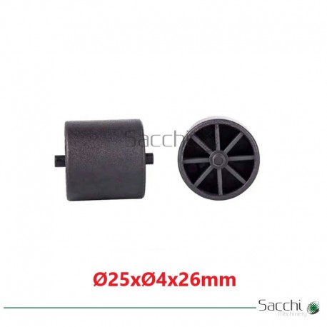 25 Uds de Rodillo de Arrastre para Cinta Transportadora 25x4x26mm.
