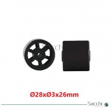 25 Uds de Rodillo de Arrastre para Cinta Transportadora 28x3x26mm.
