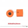 25 Uds de Rodillo de Arrastre para Cinta Transportadora 28x3x26mm.