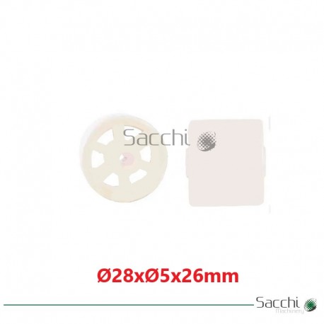 25 Uds de Rodillo de Arrastre para Cinta Transportadora 28x5x26mm.