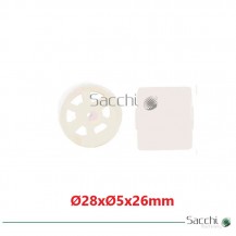 25 Uds de Rodillo de Arrastre para Cinta Transportadora 28x5x26mm.