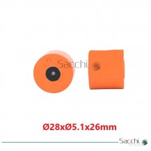 25 Uds de Rodillo de Arrastre para Cinta Transportadora 28x5.1x26mm.