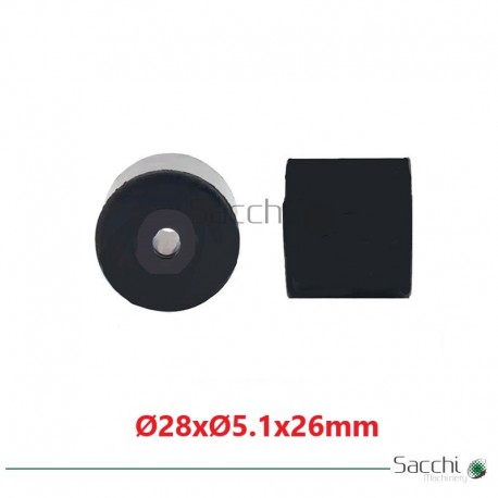 25 Uds de Rodillo de Arrastre para Cinta Transportadora 28x5.1x26mm.