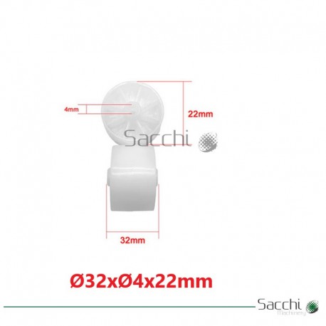 25 Uds de Rodillo de Arrastre para Cinta Transportadora 32x4x22mm.