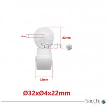 25 Uds de Rodillo de Arrastre para Cinta Transportadora 32x4x22mm.