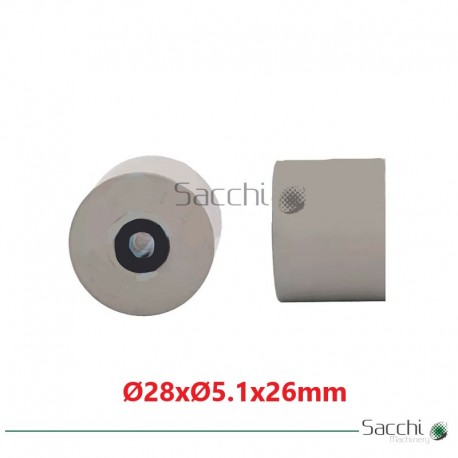 25 Uds de Rodillo de Arrastre para Cinta Transportadora 28x5.1x26mm.