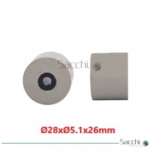 25 Uds de Rodillo de Arrastre para Cinta Transportadora 28x5.1x26mm.