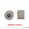 25 Uds de Rodillo de Arrastre para Cinta Transportadora 28x5.1x26mm.