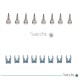 Kit de 8 Soportes  y 8 Conos ISO30