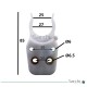 Pinza / Abrazadera Soporte Herramienta  Cono ISO30. Precio por unidad.
