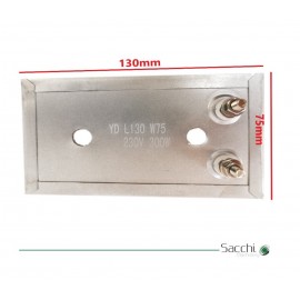 Placa Calefactora / Resistencia Calderín 130x75mm 230V 300W